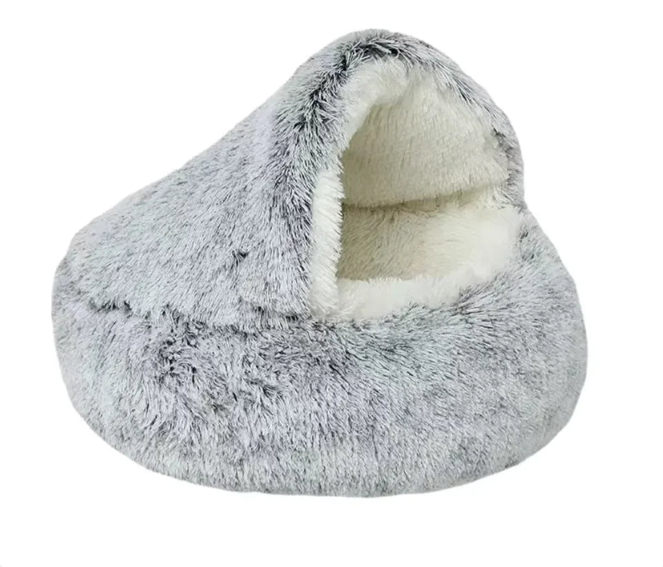 Semi-Closed Pet Bed with Universal Cover - Small, Medium and Larger