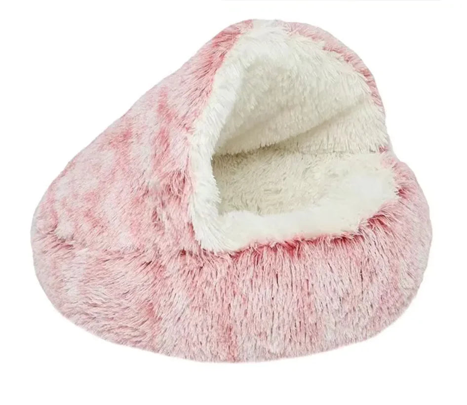 Semi-Closed Pet Bed with Universal Cover - Small, Medium and Larger